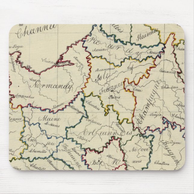 France provinces mouse pad (Front)