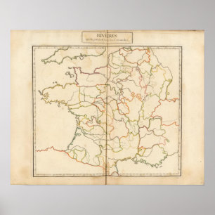 France Reivers Outline Poster