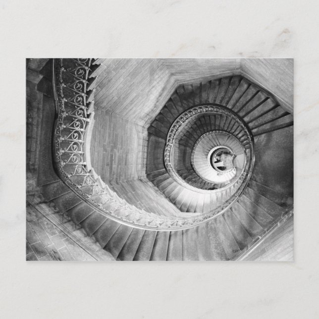 FRANCE, Rhone Valley, LYON: Traboule Staircase Postcard (Front)