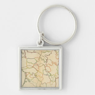 France Rivers Outline Keychain