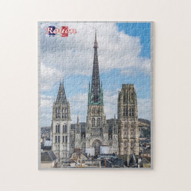 France - Rouen - Cattedrale di Notre-Dame - Jigsaw Puzzle (Vertical)