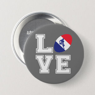France Rugby 3 Inch Round Button