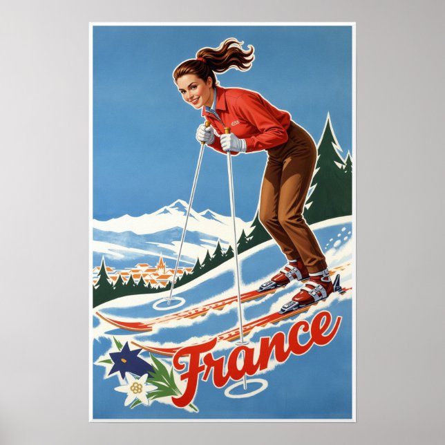 France Ski Poster  (Front)