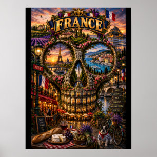 France Skull Art Print State of Mind