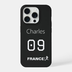 France Soccer Custom Name Number Gift iPhone 15 Pro Case
