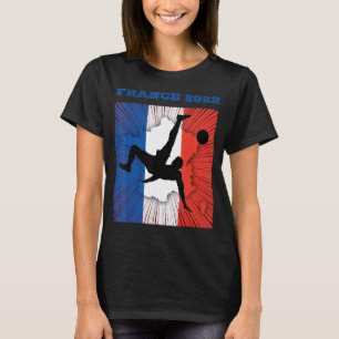 France Soccer flag ball french Team Football  2022 T-Shirt