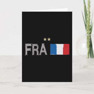 France Soccer Football Fan Shirt French Flag Card