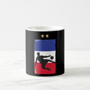 France Soccer Jersey Football Fan French Flag Coffee Mug