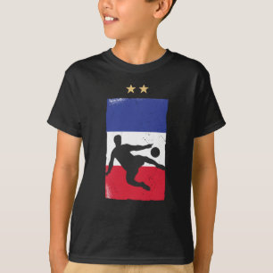 France Soccer Jersey Football Fan French Flag T-Shirt