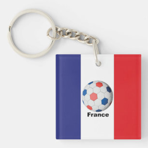 France Soccer Keychain