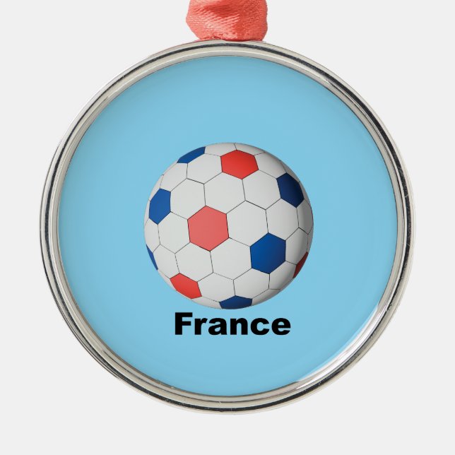 France Soccer Metal Ornament (Front)
