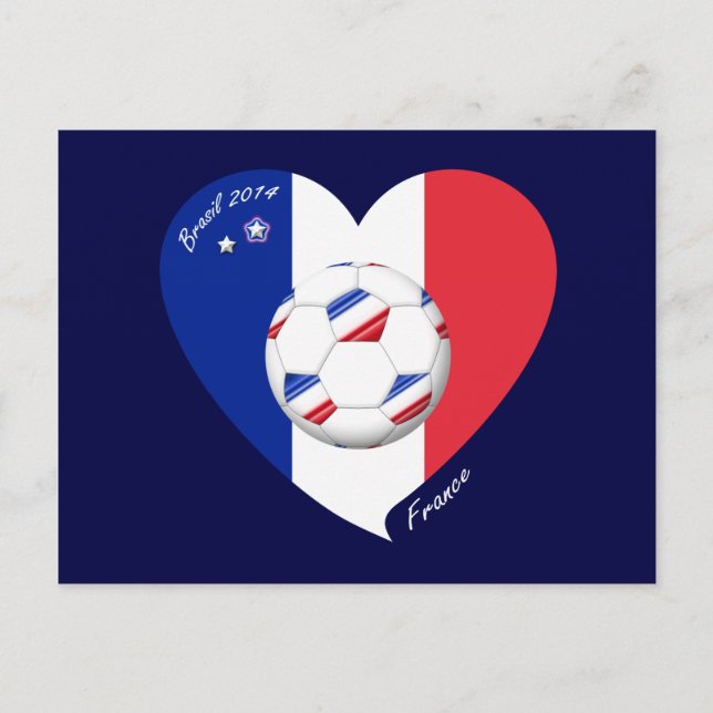 FRANCE Soccer Team. 2014 French Football League Postcard (Front)