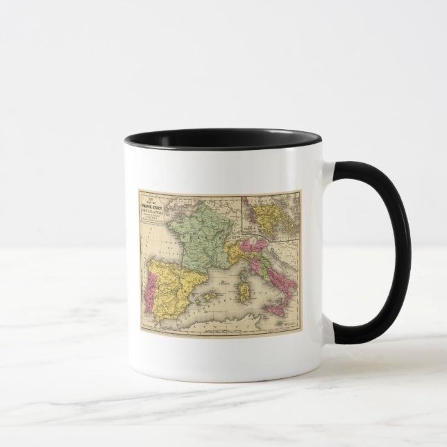 France, Spain, Portugal, Italy Mug (Right)
