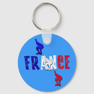 France speed skating Patinage de vitesse gifts Keychain