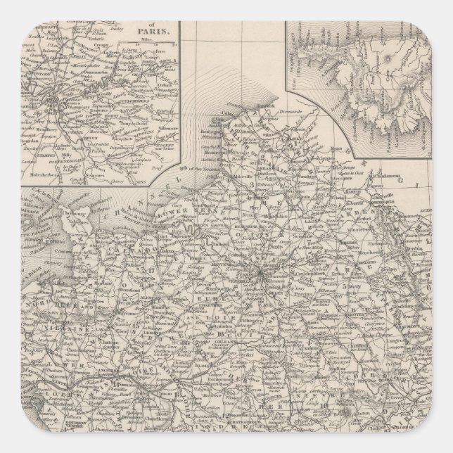 France Square Sticker (Front)