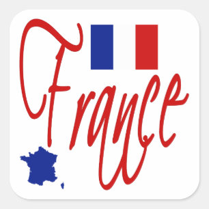 France Square Sticker