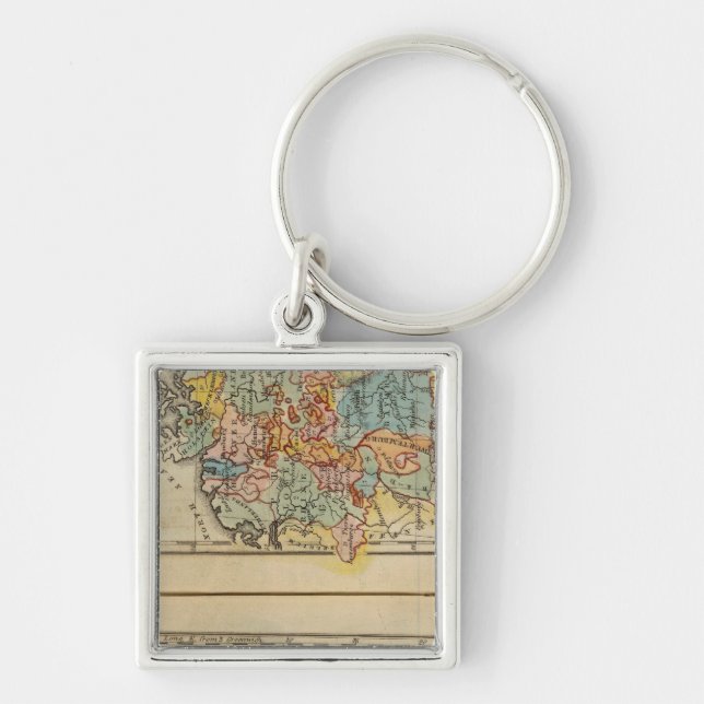 France, Switzerland, Germany Keychain (Front)