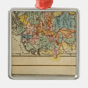 France, Switzerland, Germany Metal Ornament