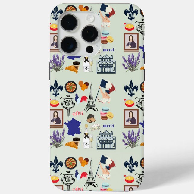 France Symbols Case-Mate iPhone Case (Back)