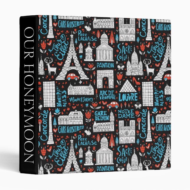 France | Symbols Pattern Binder (Front/Spine)