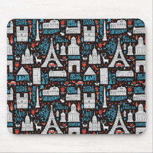 France   Symbols Pattern Mouse Pad