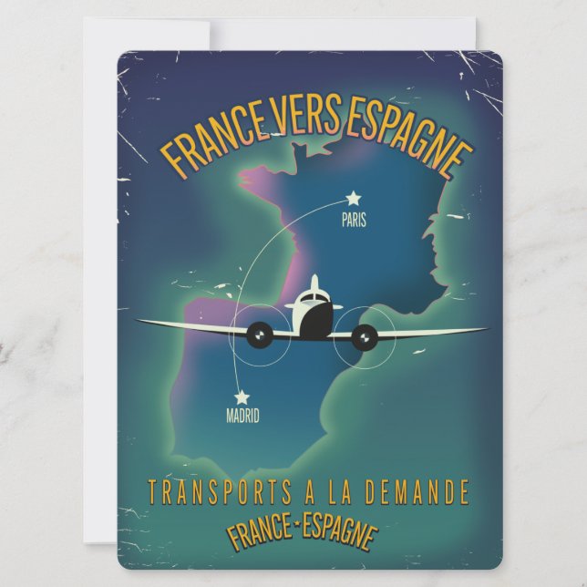 France To Spain vacation poster (Front)