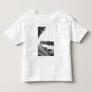 FRANCE, Touraine, The Loire: CHINON Boats along Toddler T-shirt