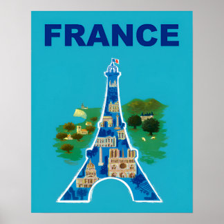 France Travel Poster