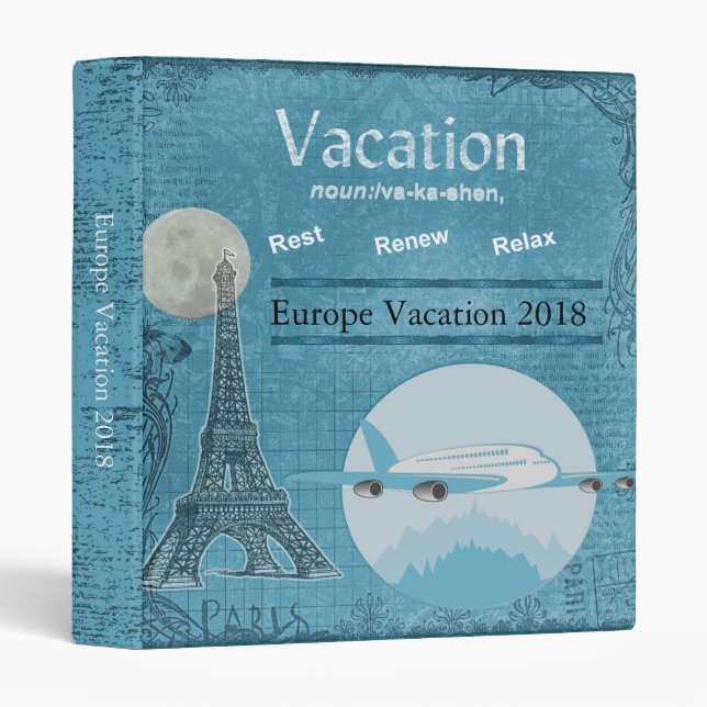France Vacation Photo Binder (Front/Spine)