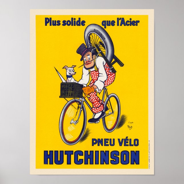 France Vintage Bicycle Poster (Front)