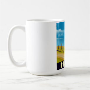 France vintage style travel poster coffee mug