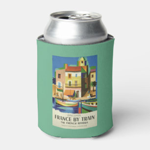 France Vintage Travel custom can cooler