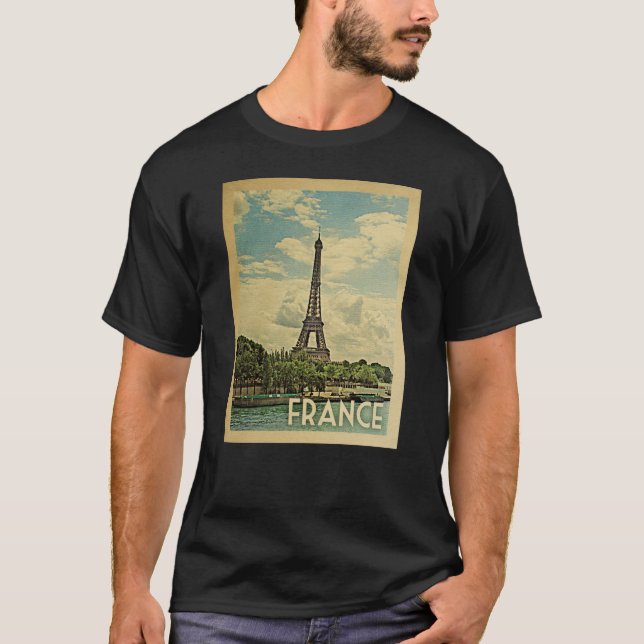 France Vintage Travel T-shirt (Front)