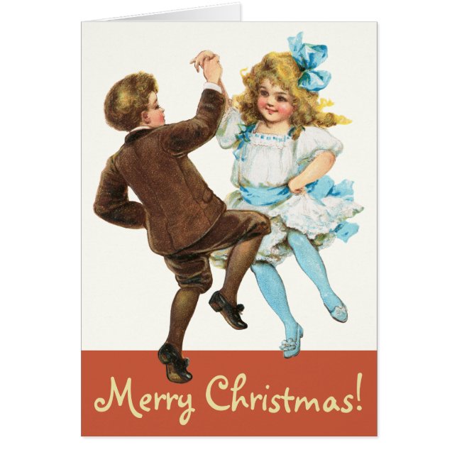 Frances Brundage Danser enfants Carte de Noël (Devant)