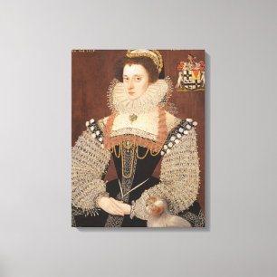 Frances Clinton, Lady Chandos (1552-1623) 1579 (oi Canvas Print
