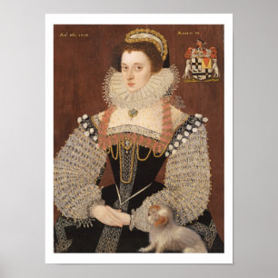 Frances Clinton, Lady Chandos (1552-1623) 1579 (oi Poster