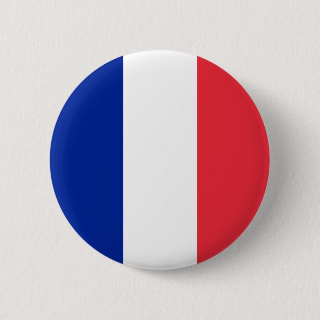 France's Flag 2 Inch Round Button (Front)