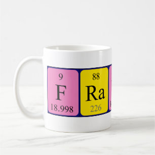 Frances periodic table name mug