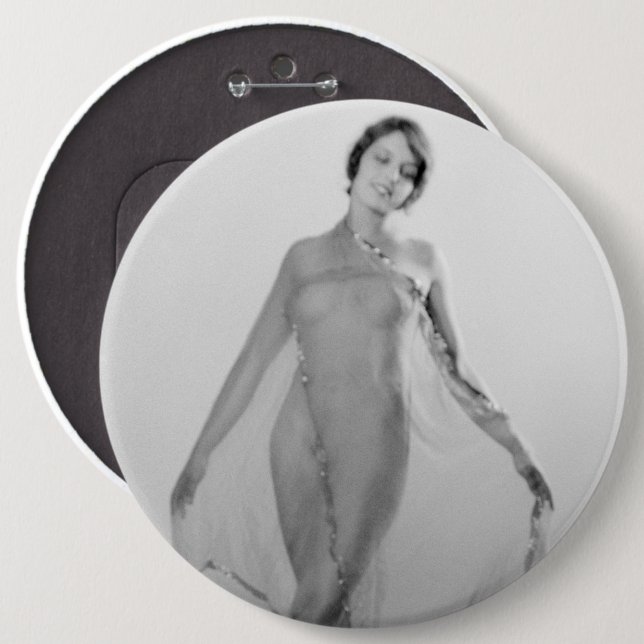 Francesca a Bella Ragazza, Beautiful italian Girl 6 Inch Round Button (Front & Back)