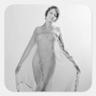 Francesca a Bella Ragazza, Beautiful italian Girl Square Sticker