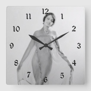 Francesca a Bella Ragazza, Beautiful italian Girl Square Wall Clock