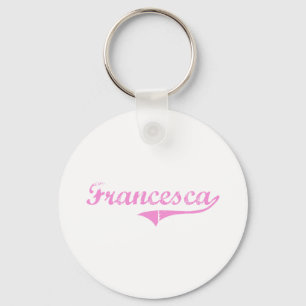 Francesca Classic Style Name Keychain