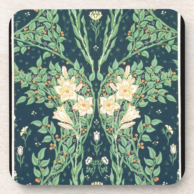 Francesca wallpaper design coaster (Front)