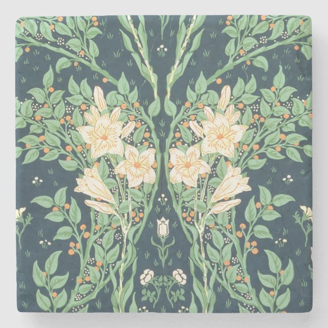 Francesca wallpaper design stone coaster (Front)