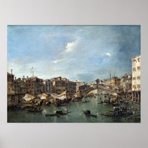 Francesco Guardi Grand Canal with the Rialto Poster