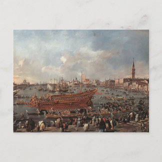 Francesco Guardi- The Doge on the Bucintoro ,Riva Postcard