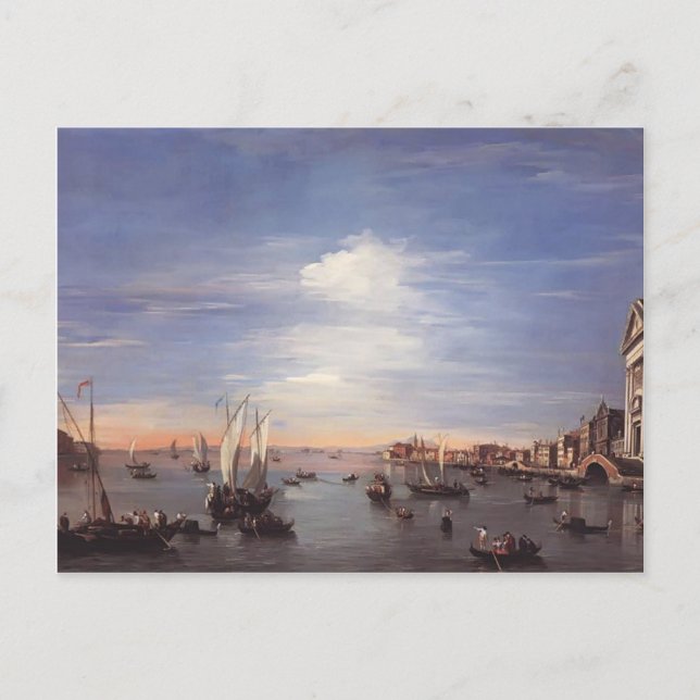 Francesco Guardi- The Giudecca Canal with Zattere Postcard (Front)