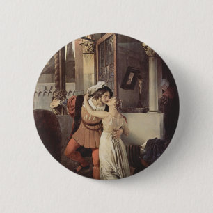 Francesco Hayez- The last kiss of Romeo and Juliet 2 Inch Round Button