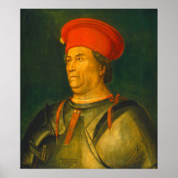 Francesco Sforza - Affiche de beaux-arts d'Italie 