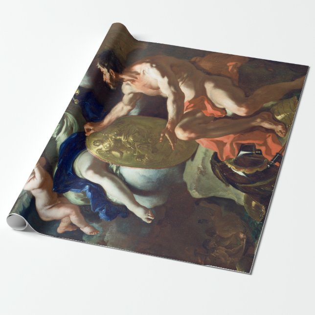 Francesco Solimena Venus at the Forge of Vulcan Wrapping Paper (Unrolled)